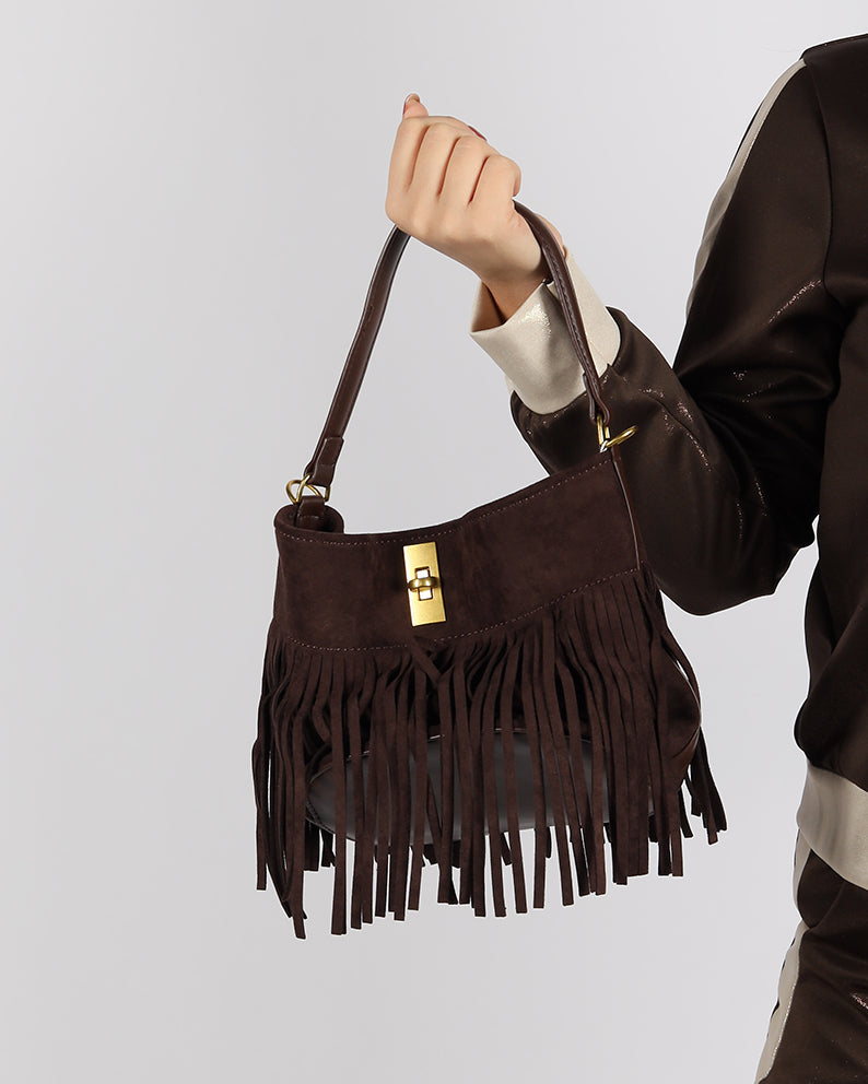 BORSA PICCOLA CON FRANGE