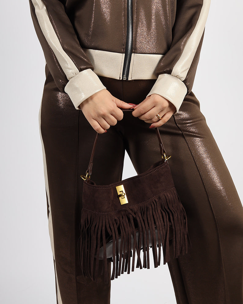 BORSA PICCOLA CON FRANGE