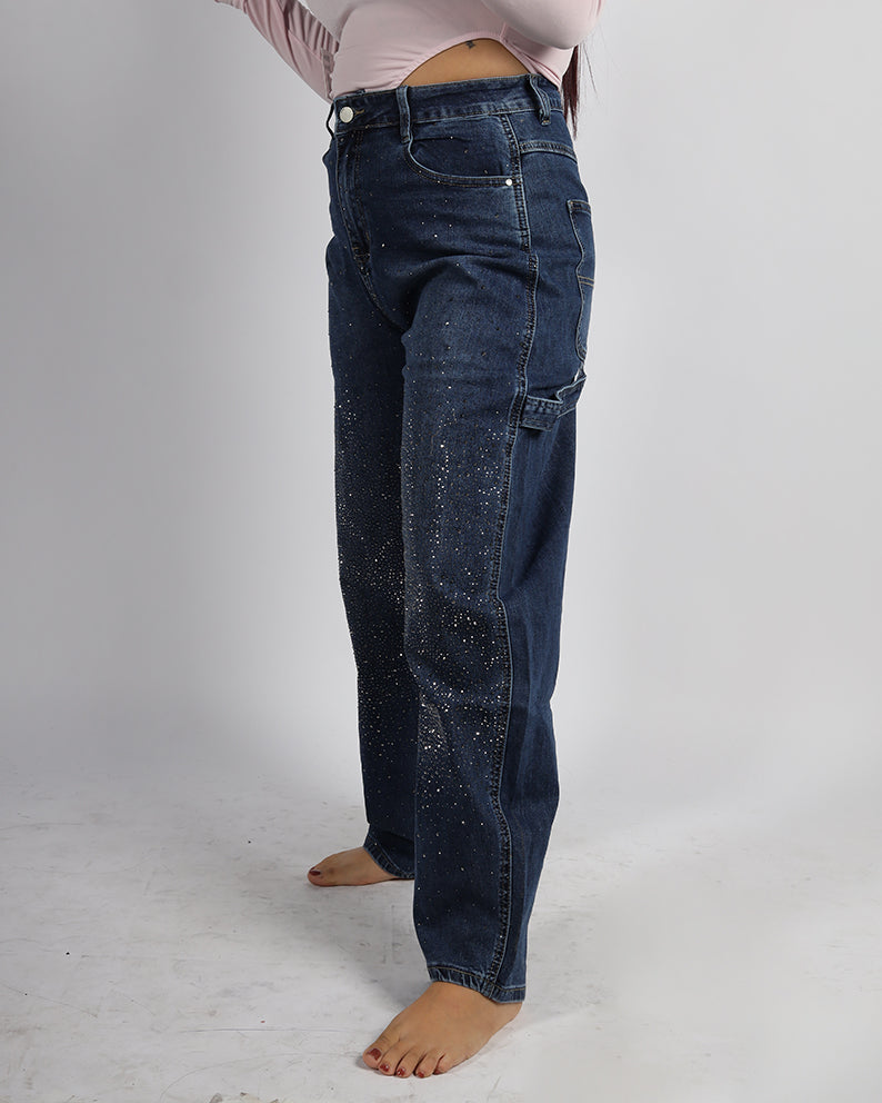 JEANS CARGO GLITTER