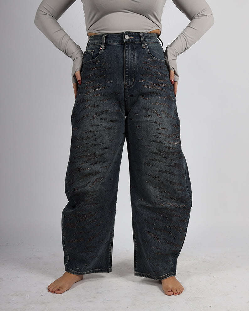 JEANS DENIM GLITTER
