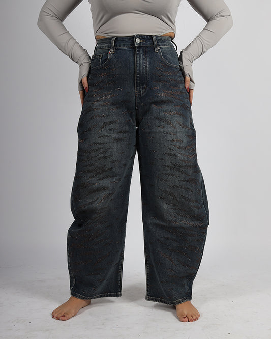 JEANS DENIM GLITTER