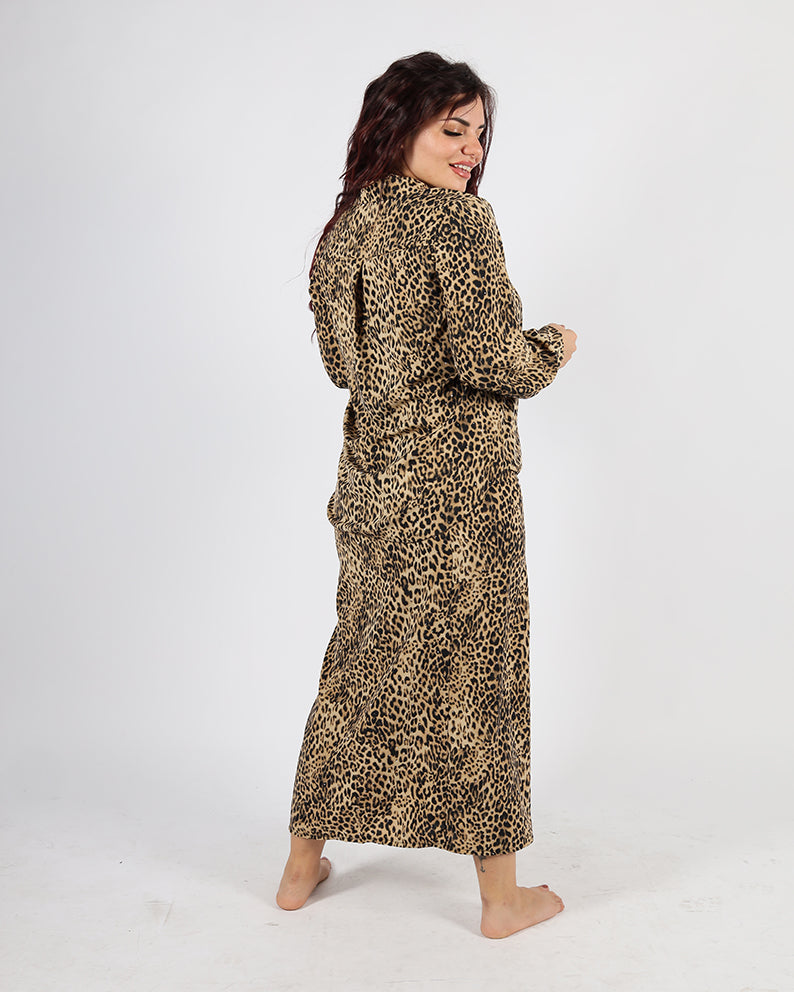 COORDINATO CON GONNA LEOPARD