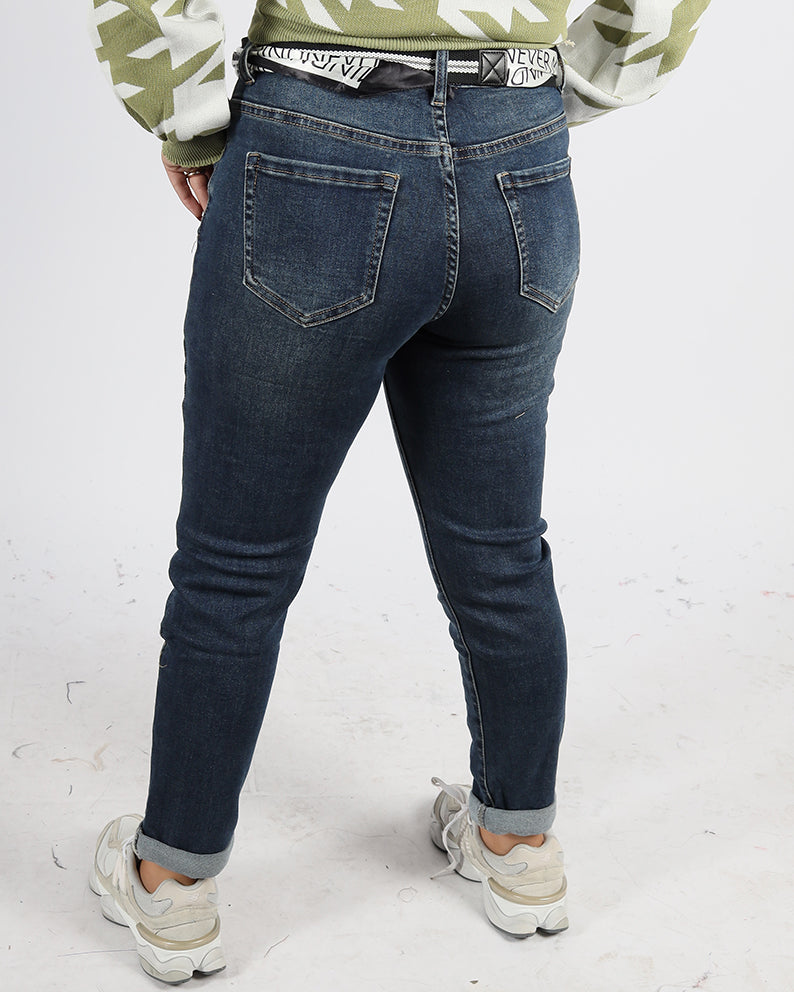 JEANS CON CINTURINA