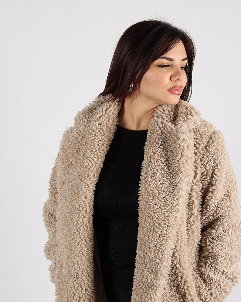 CAPPOTTO PELLICCIA TEDDY