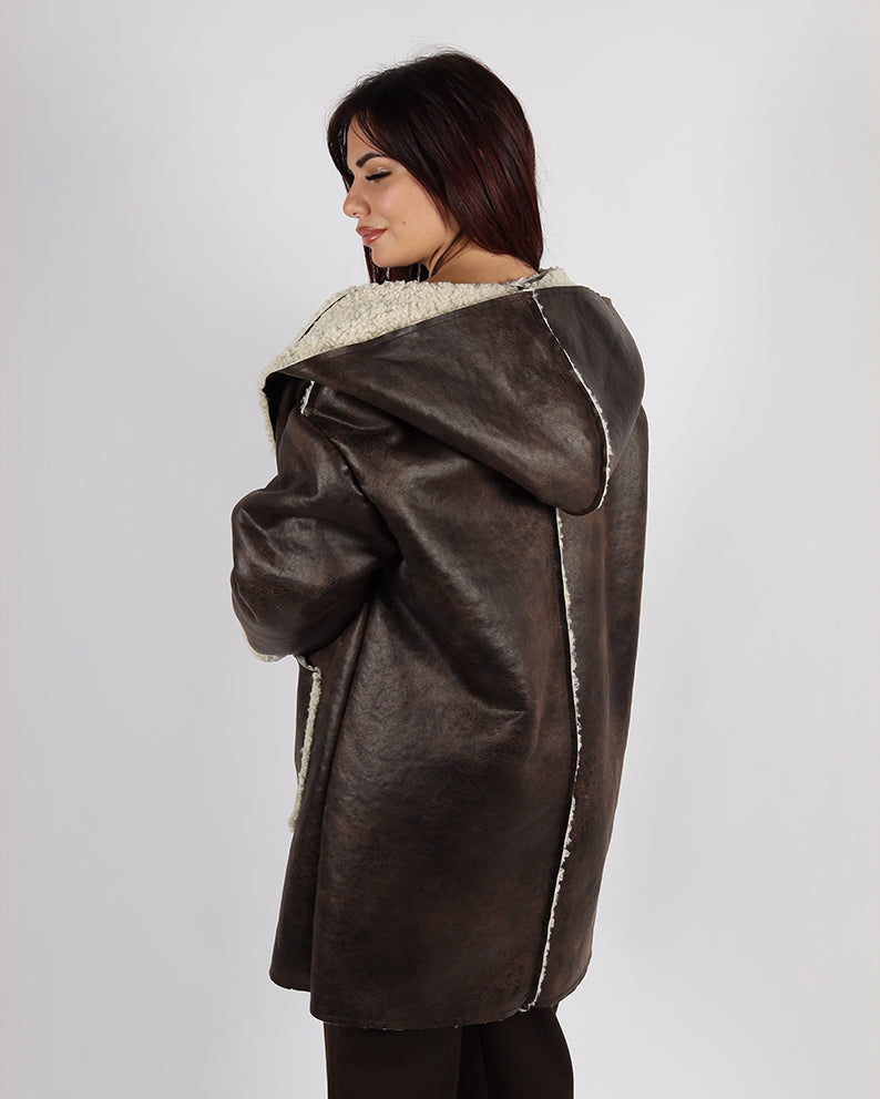 CAPPOTTO SCAMOSCIATO MOD MONTONE