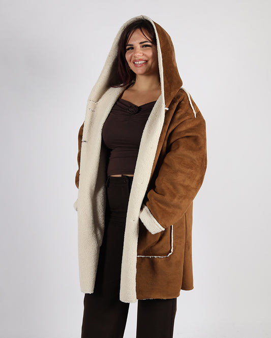 CAPPOTTO SCAMOSCIATO MOD MONTONE