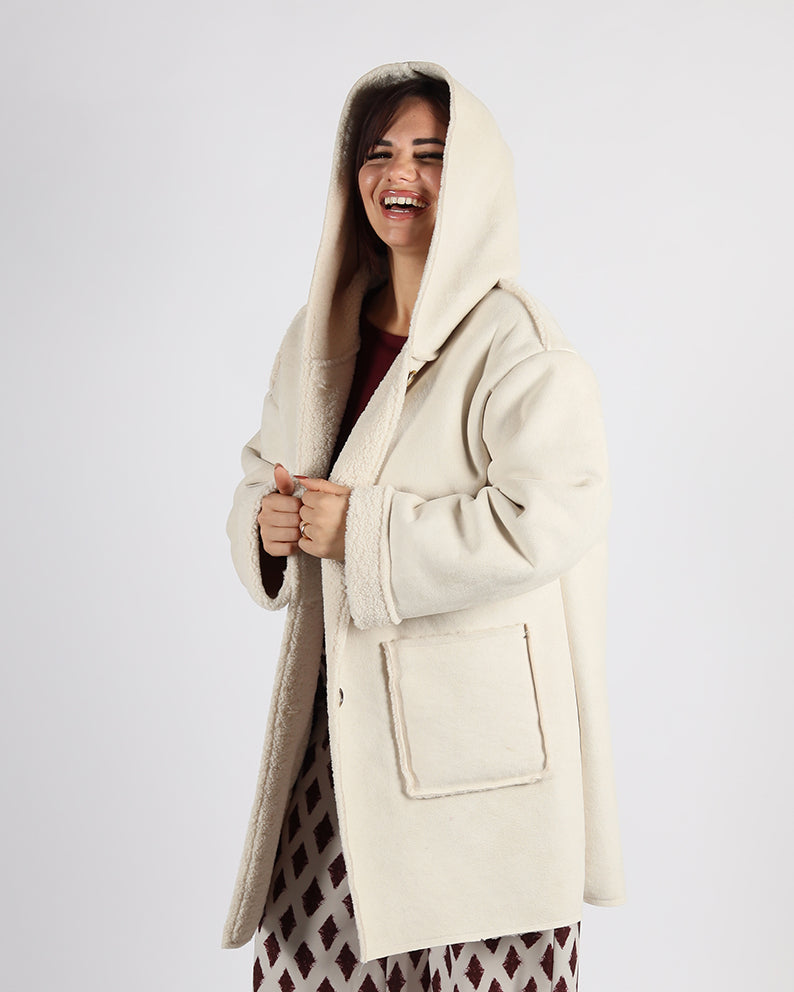 CAPPOTTO SCAMOSCIATO MOD MONTONE