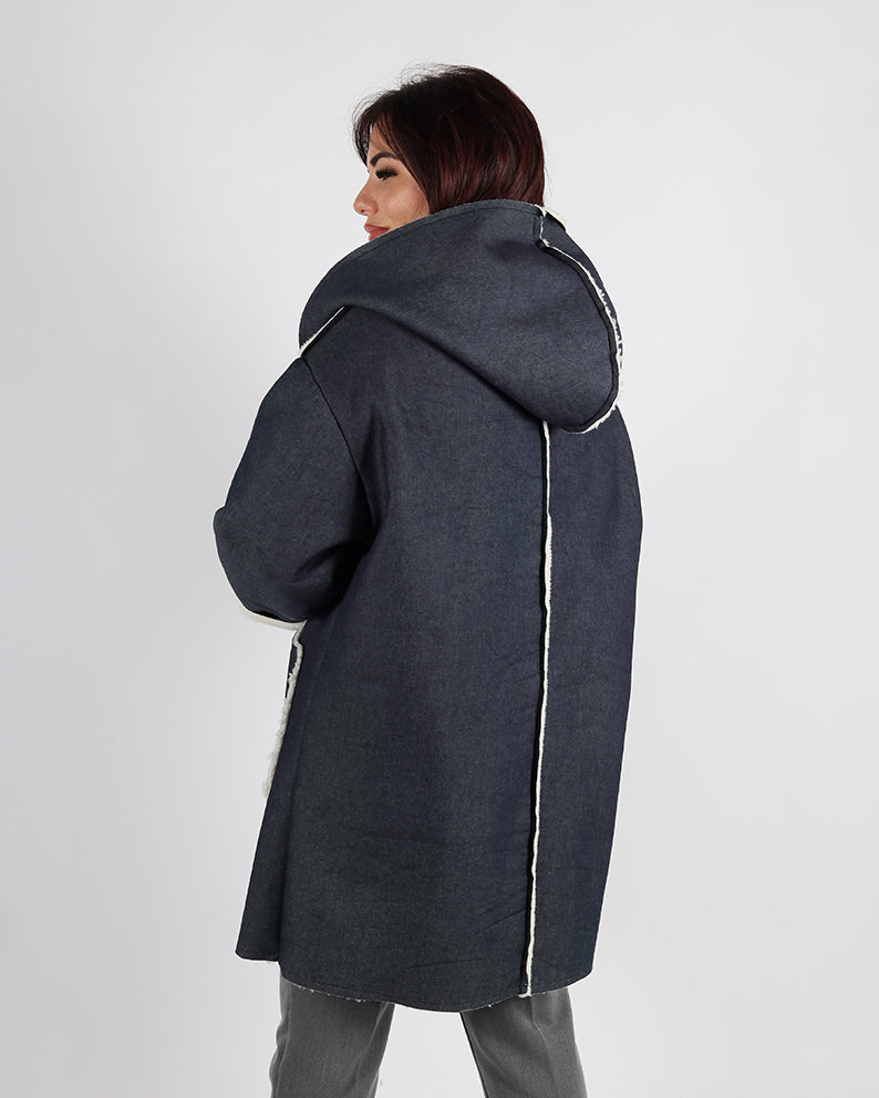 CAPPOTTO SCAMOSCIATO MOD MONTONE