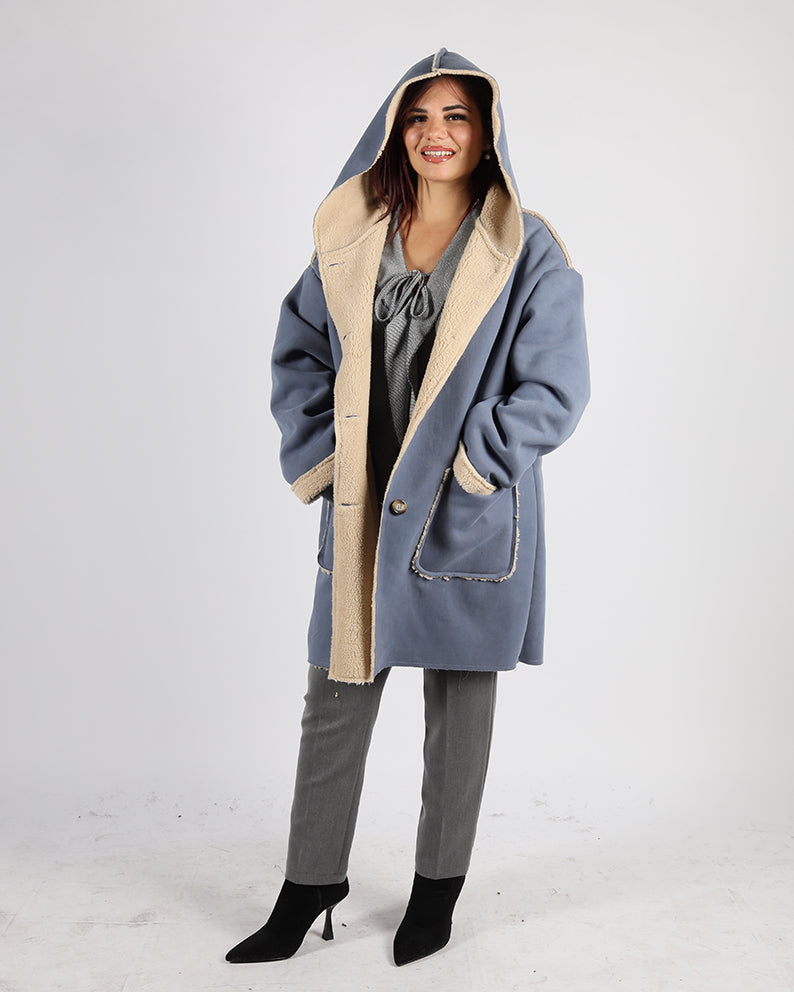 CAPPOTTO SCAMOSCIATO MOD MONTONE
