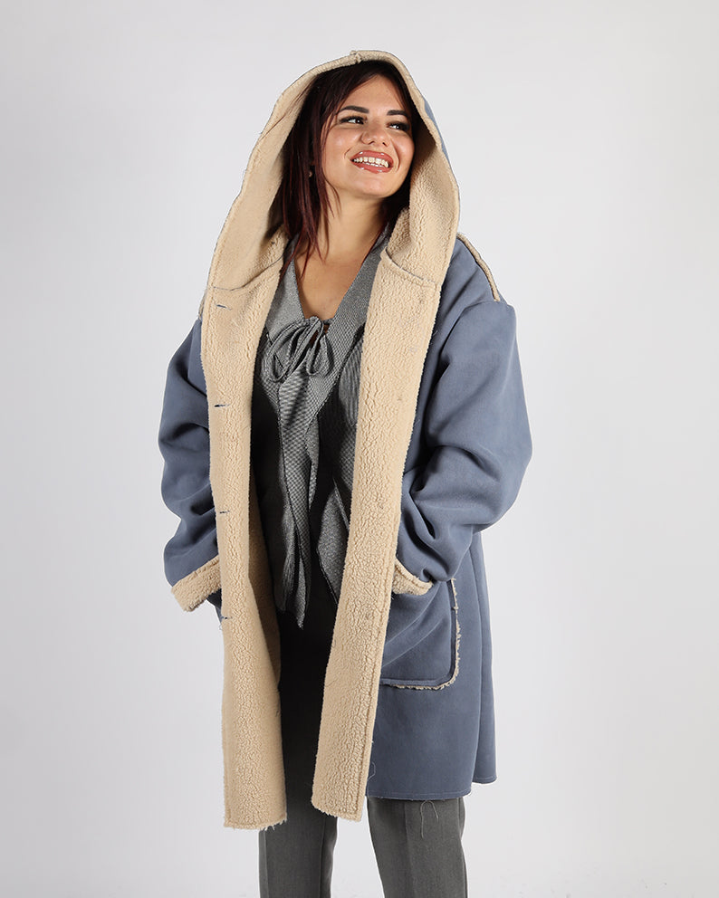 CAPPOTTO SCAMOSCIATO MOD MONTONE