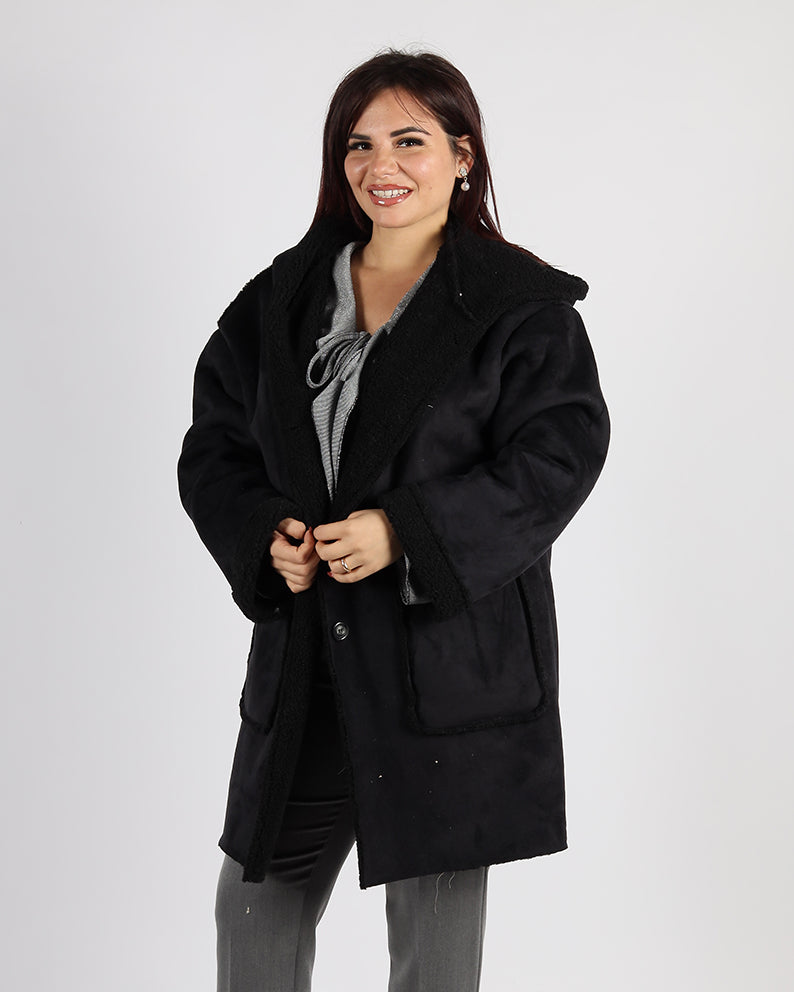 CAPPOTTO SCAMOSCIATO MOD MONTONE