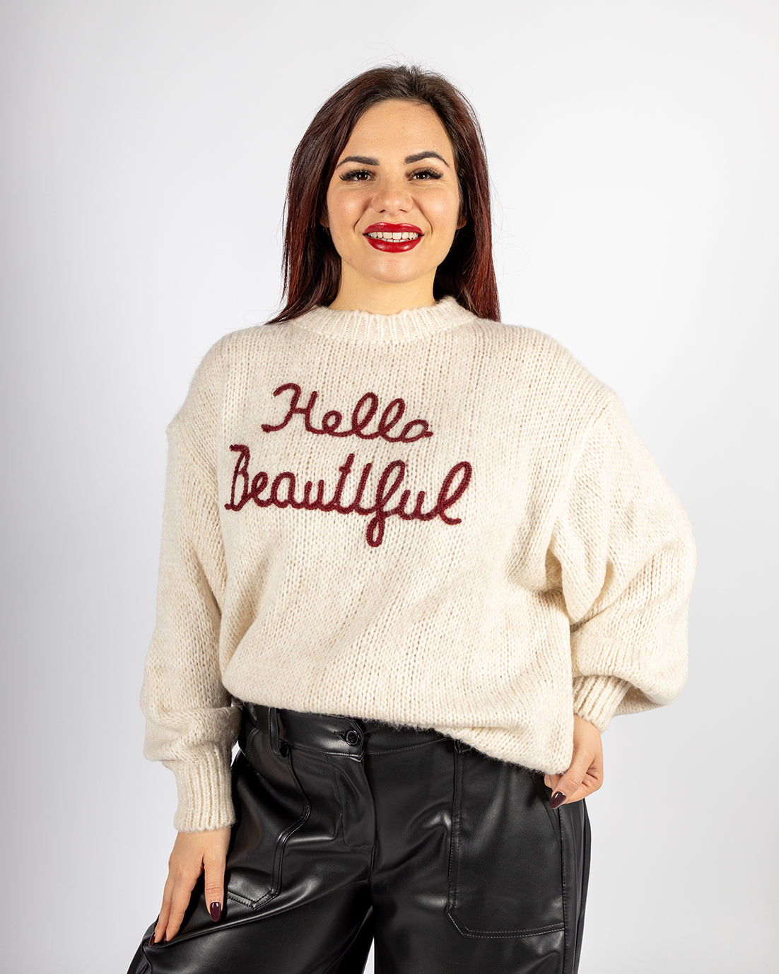 MAGLIONE HELLO BEAUTIFUL