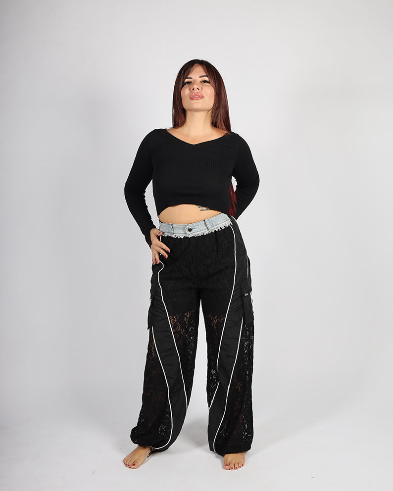 PANTALONE MERLETTO