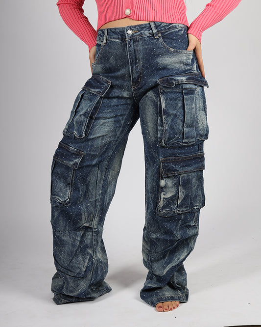 JEANS CARGO TASCHE