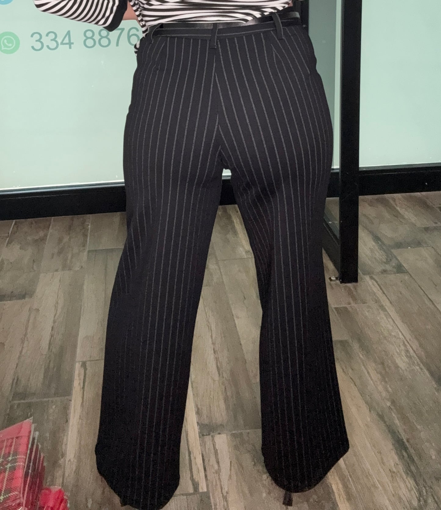 PANTALONE RIGA DI GESSO