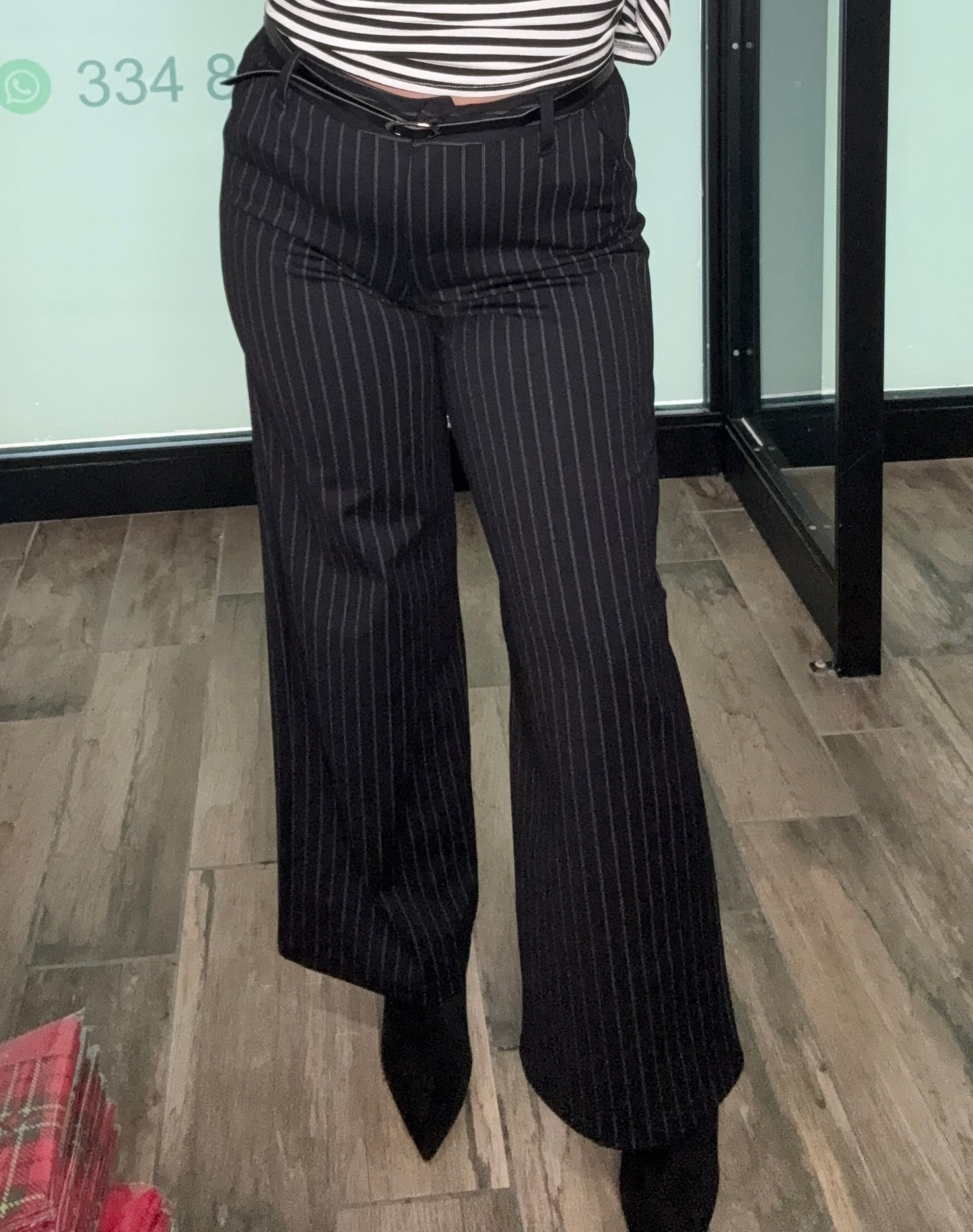 PANTALONE RIGA DI GESSO