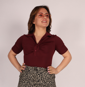 Body Mezze Maniche Camicia