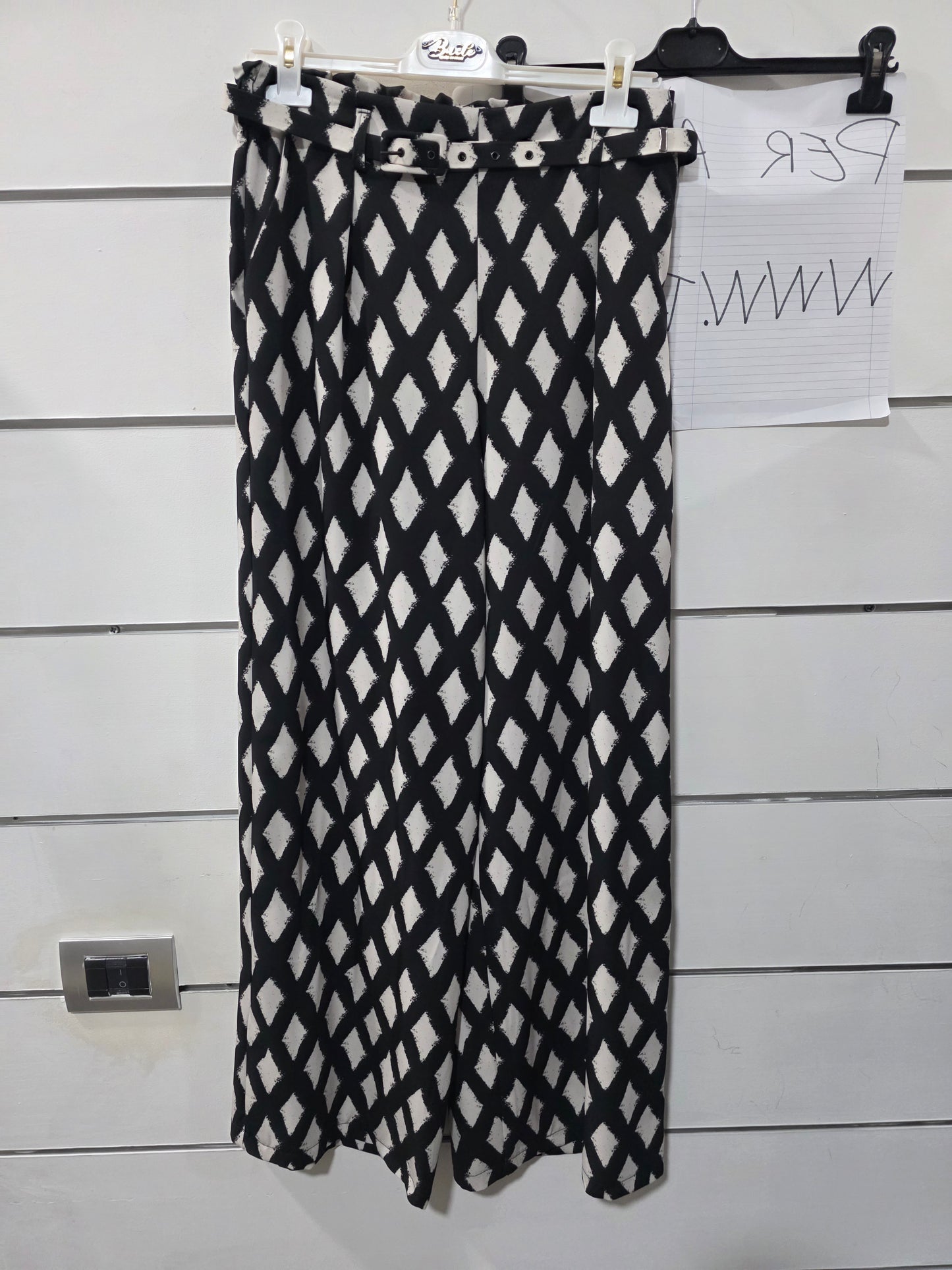 PANTALONE PALAZZO ROMBO