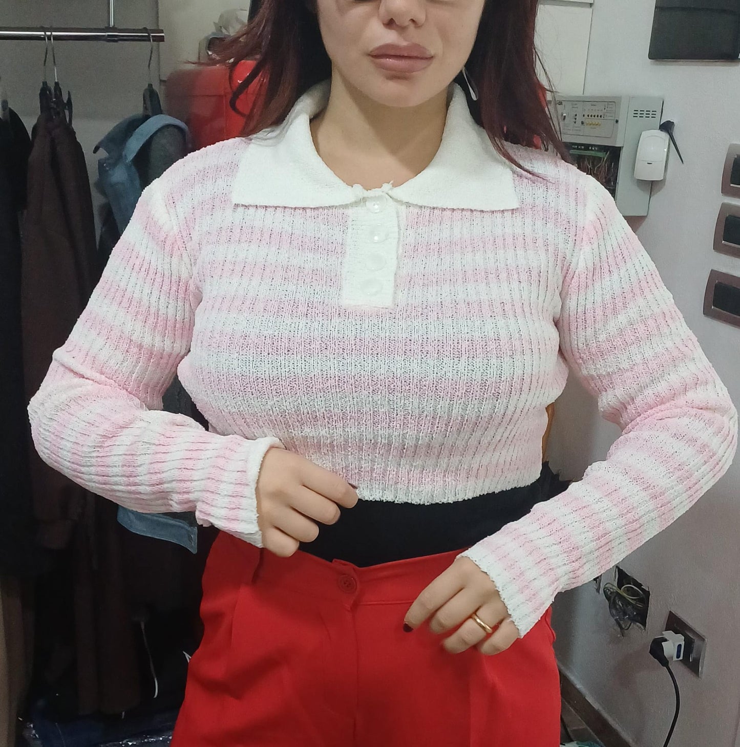 MAGLIA LANA RIGHE