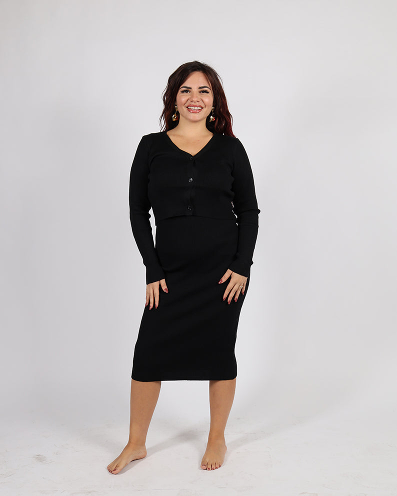 VESTITINO + CARDIGAN