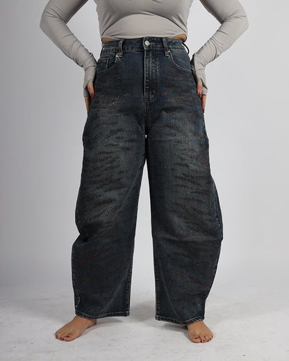 JEANS DENIM GLITTER