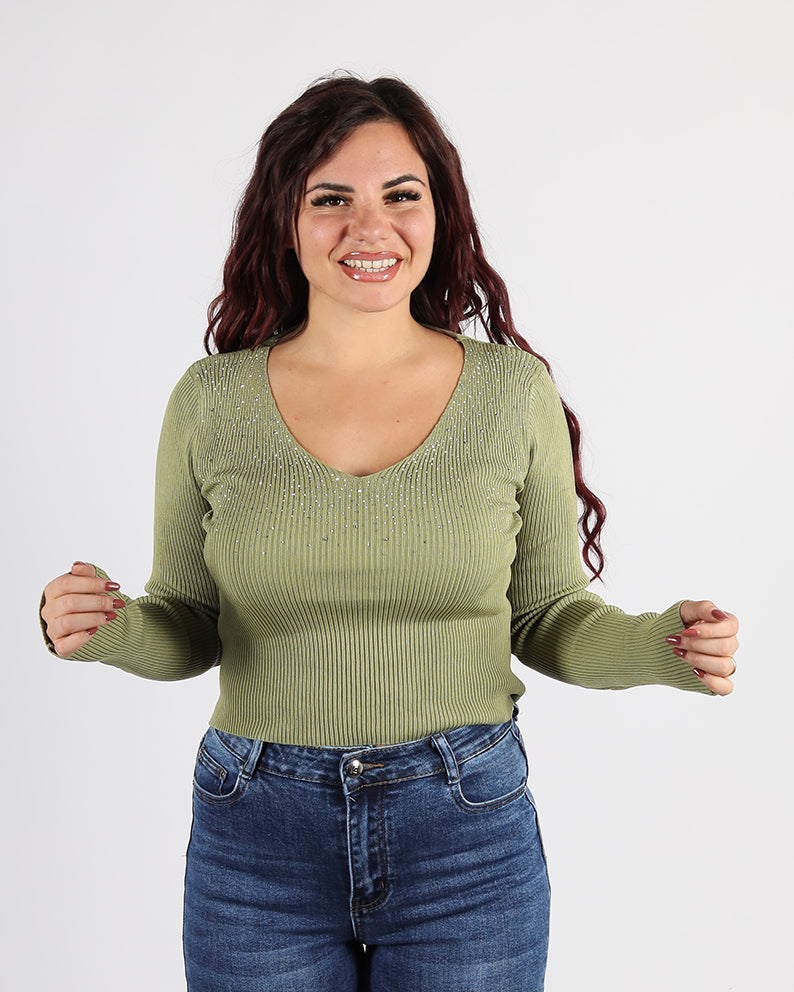 MAGLIONCINO BRILLANTINATO