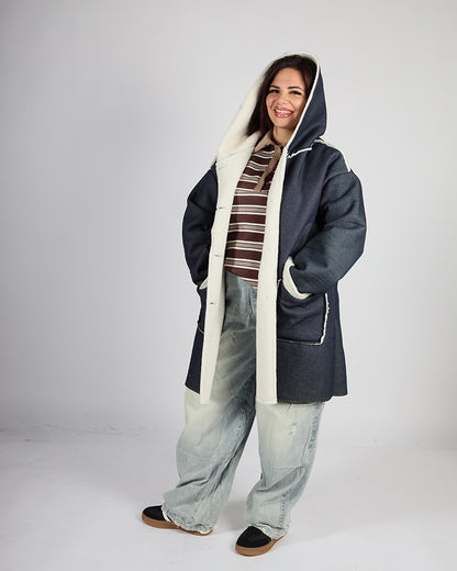 CAPPOTTO SCAMOSCIATO MOD MONTONE