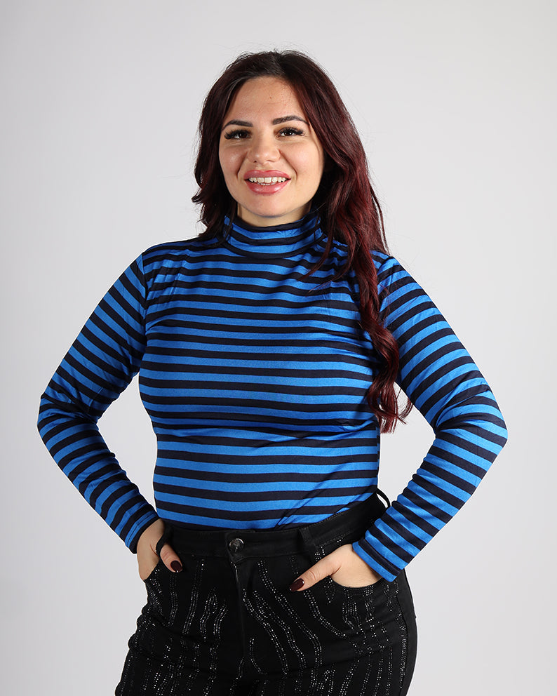 LUPETTO RIGATO COLLO ALTO