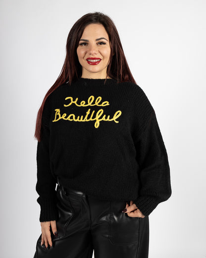 MAGLIONE HELLO BEAUTIFUL