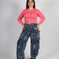 JEANS CARGO TASCHE