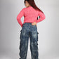 JEANS CARGO TASCHE