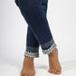 JEANS STRETTO CON MERLETTI
