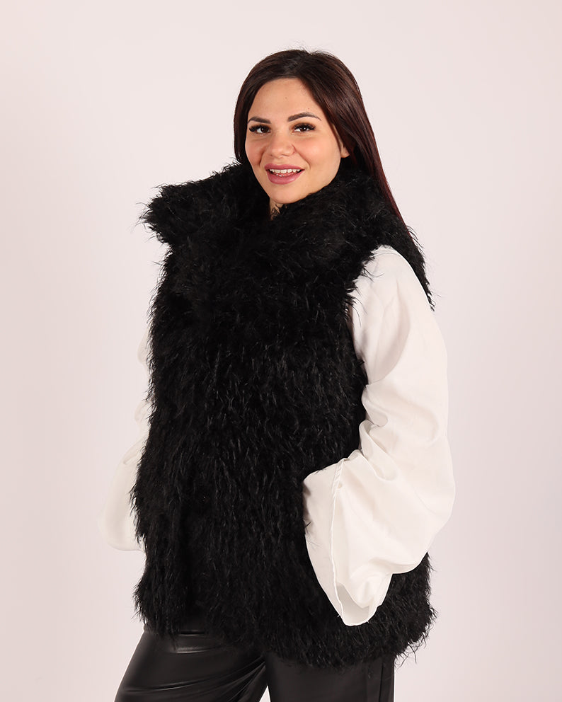 GILET PELLICCIA MONGOLIA