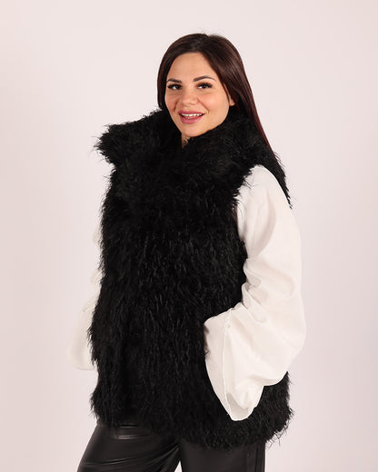 GILET PELLICCIA MONGOLIA