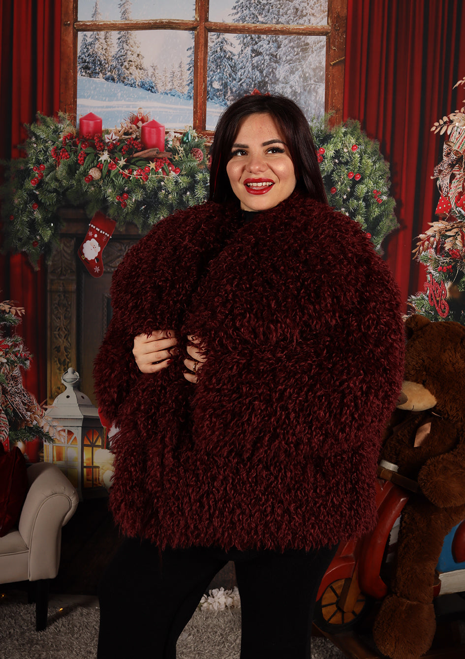 Pelliccia effetto Mongolia