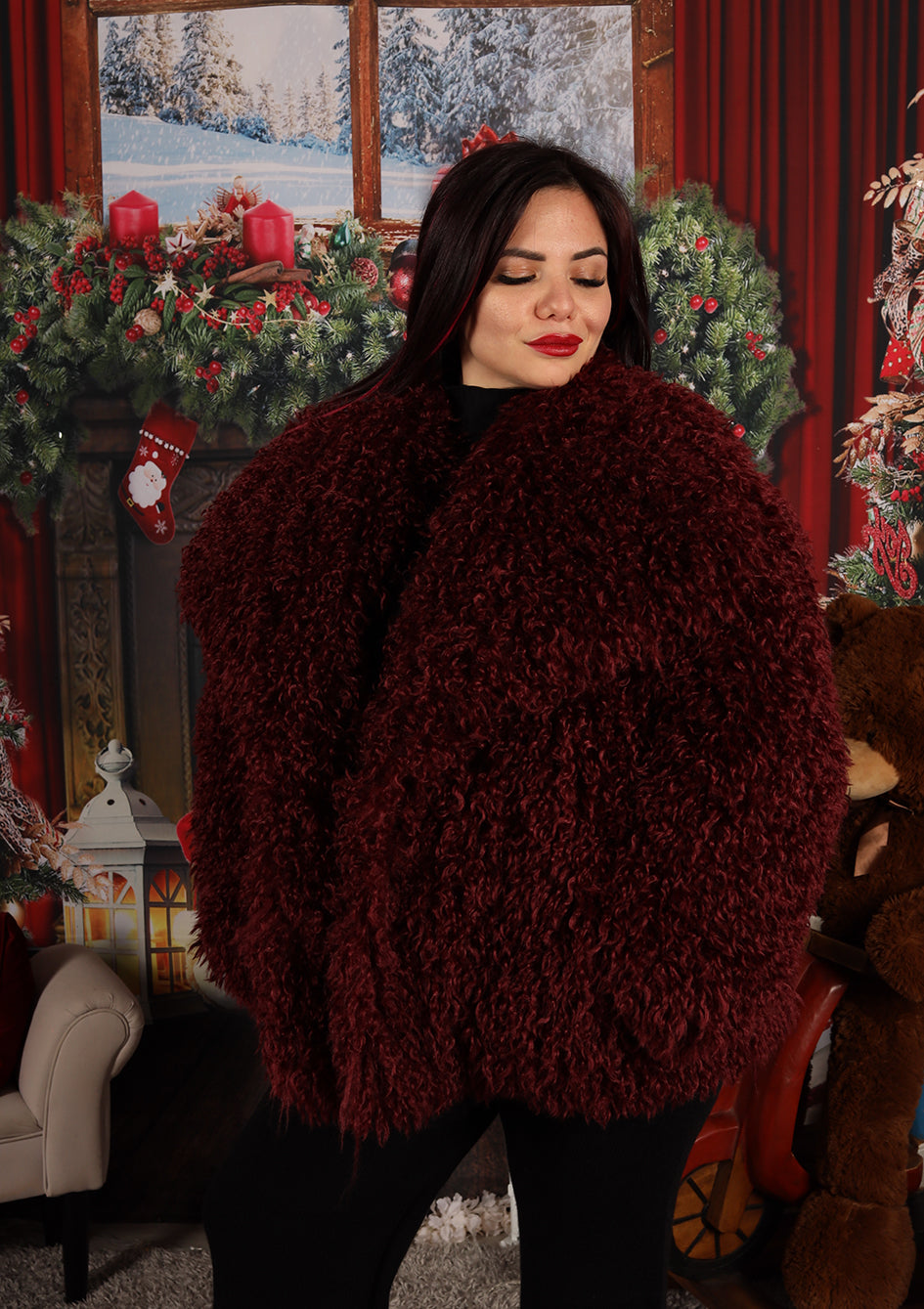 Pelliccia effetto Mongolia