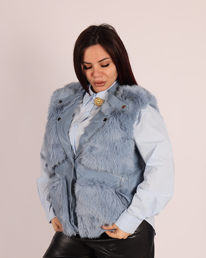 GILET PELLICCIA MOD GIACCA