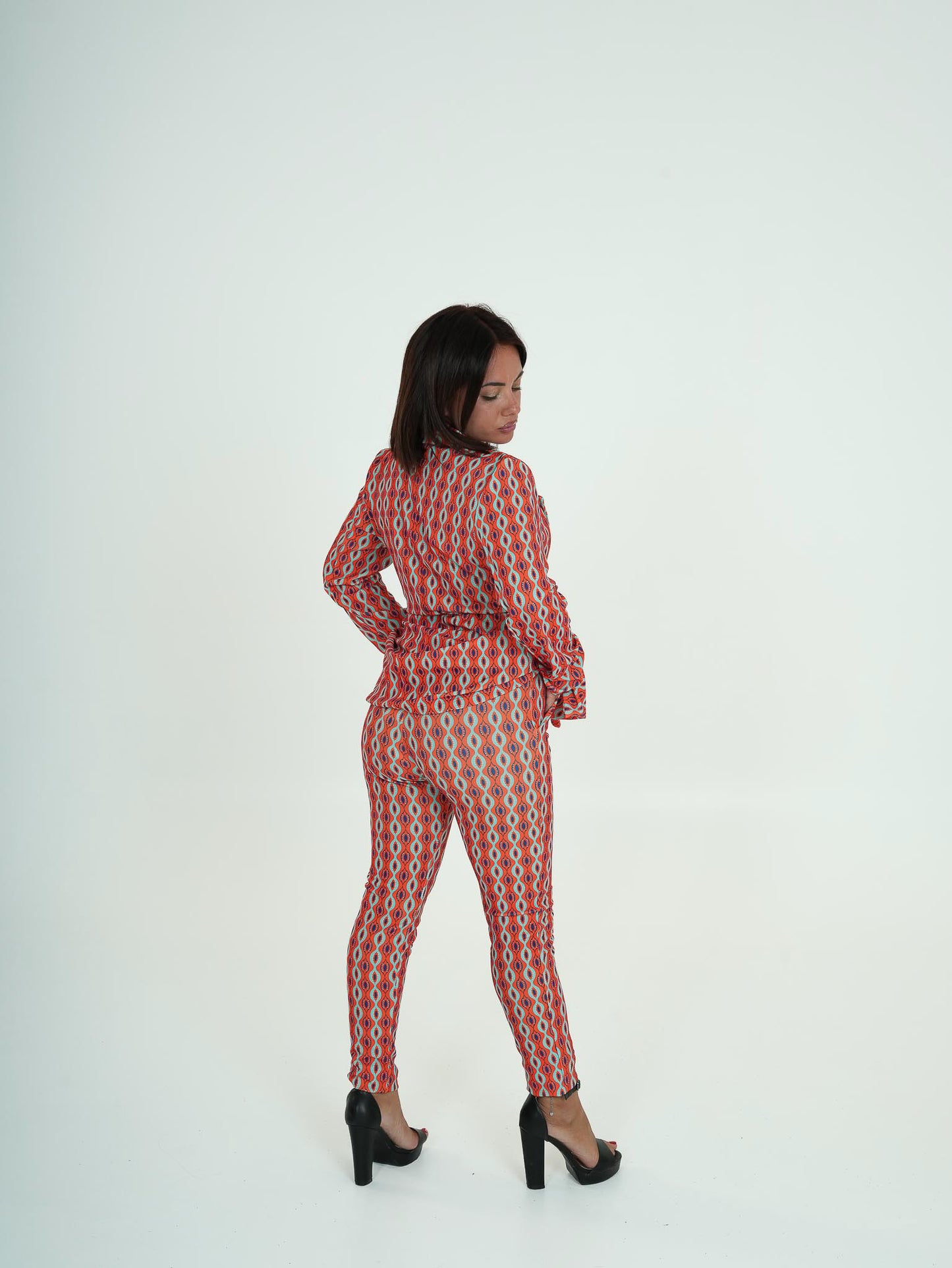 Tailleur Giacca e Pantalone a fantasia