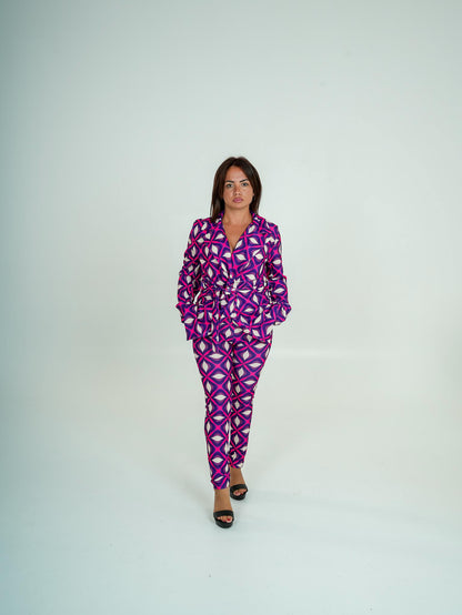 Tailleur Giacca e Pantalone a fantasia