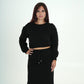 Coordinato Felpa a maniche lunghe con gonna lunga