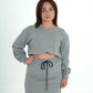 Coordinato Felpa a maniche lunghe con gonna lunga