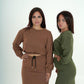 Coordinato Felpa a maniche lunghe con gonna lunga