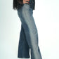 Jeans glitterato nei lati