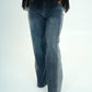 Jeans glitterato nei lati
