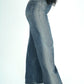 Jeans glitterato nei lati