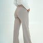 Pantaloni classici con elastico bianco