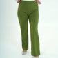 Pantaloni classici con elastico bianco