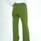 Pantaloni classici con elastico bianco