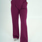 Pantaloni classici con elastico bianco