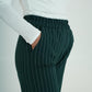 Pantaloni classici con elastico bianco